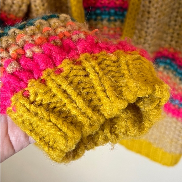 Natural life colorful striped knit cardigan - Picture 5 of 9